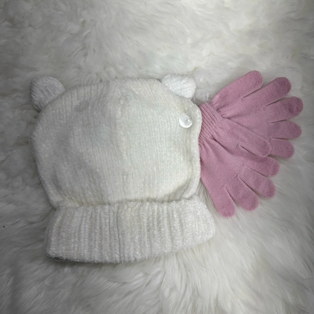 New Winter Hat & Gloves Set- Girls